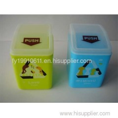 Plastic mini waste bin, mini garbage box; garbage can; table rubbish bin