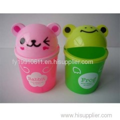 Plastic mini waste bin, mini garbage box; garbage can; table rubbish bin