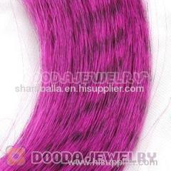 Striped Synthetic Pink Feather Hair Extension Wholesale