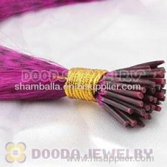 Striped Synthetic Pink Feather Hair Extension Wholesale