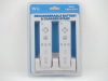 blue light 4in1 rechargeable battery and charger stand for Wii