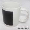 11.6oz partial color changing mug (matte red;matte black;matte blue;matte orange)