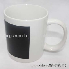 11.6oz partial color changing mug (matte red;matte black;matte blue;matte orange)