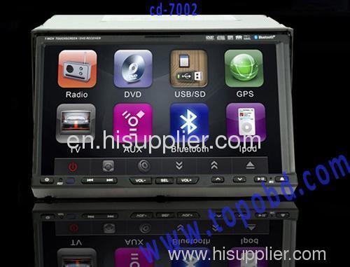7 inch Double Two Din Car DVD Player GPS Bluetooth IPod TV Touchscreen