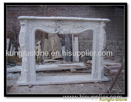 marble,granite fireplace mantel