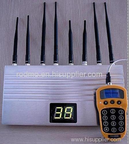 Smart cell phone jammer (two groups of channels work alternately, long working life)