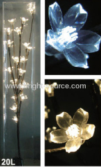 LED branch light with acryl flower