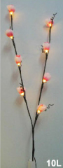 Battery operated flower light,10L light branch