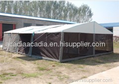 Double layer trailer top tent with big windows