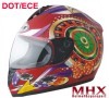 Motorcycle full face helmet with DOT and ECE approval