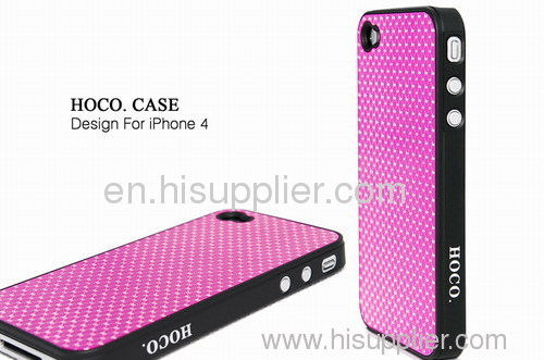 2011 new design and fashion aluminum + pc case for iphone 4