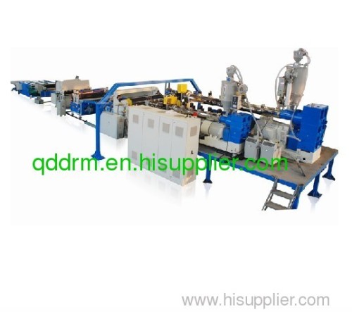 PC,PP,PE and PVC plastic hollow sheet extrusion line