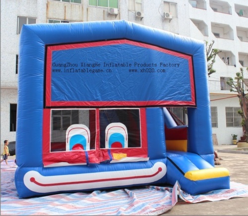 Inflatable clown bouncer slide combo