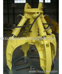 excavator hydraulic grab bucket