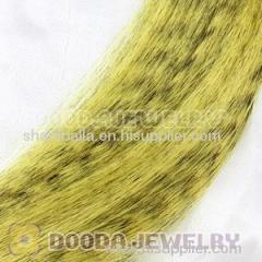 Buy NYC fashion Striped Synthetic Yellow feather hair extensions