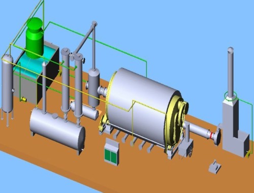 continuous tyre pyrolysis machine