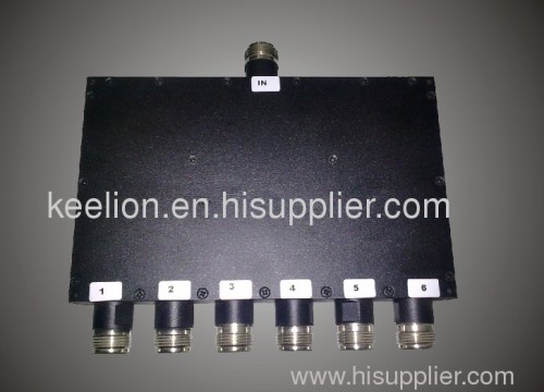 6 Way Power Divider/N-F connector
