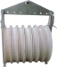 Model 660 large diameter tension stringing pulley block