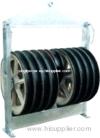 Model 822 large diameter ACSR conductor tension string pulley block
