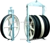 Model 916 large diameter conductor string device for high voltage overhead transimission line installment