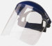 8" x 16" .040 Clear PETG material visor face shield helmet with 1 Inch Hook and Loop strip. Fits Hydroblast Suit.