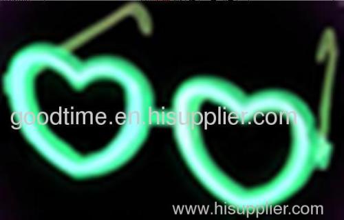 glow heart glasses