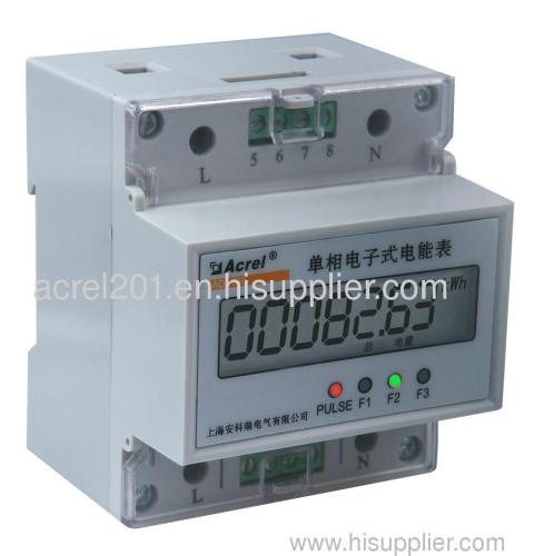 rail mounting electric energy meter