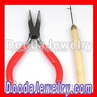 Stainless Clip Plier And Pulling Needle feather extensions kit