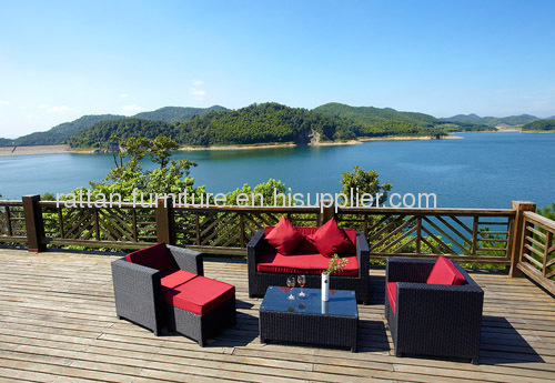 Outdoor rattan furniture sofa loungeset