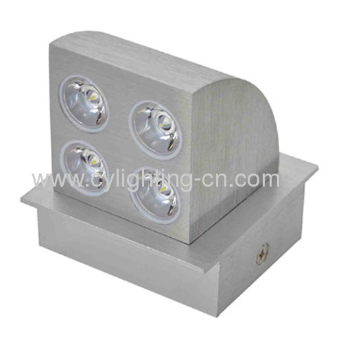 4W Aluminum Die-cast 80mm×78mm×87mm LED Wall Light For Indoor Using