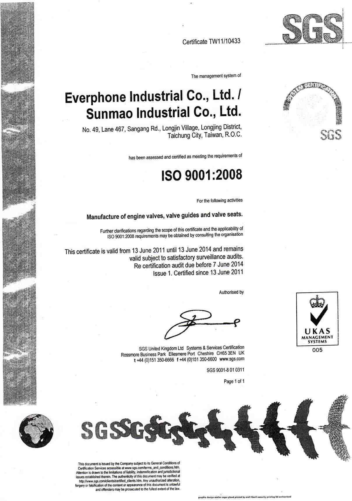 ISO CERTIFICATE