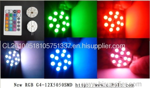 LED G4 Light--G4-12x5050SMD-RGB