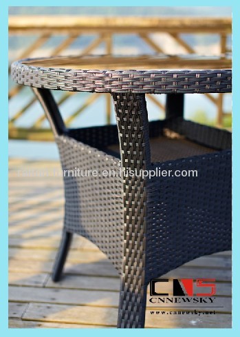 Outdoor wicker furniture dinning set 5 pcs dinning chair