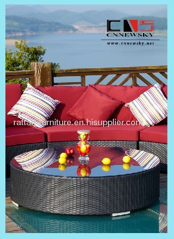 Outdoor wicker furniture sofa set