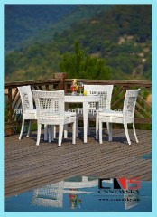 Outdoor leisure furniture wicker dining sets