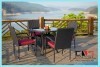 Outdoor rattan furniture chair set