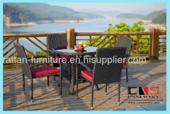 Outdoor rattan furniture chair set