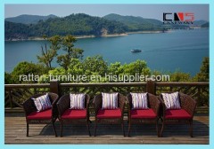 Outdoor Patio Indoor PE Wicker Garden Furniture Patio Chair Dining Chair Set