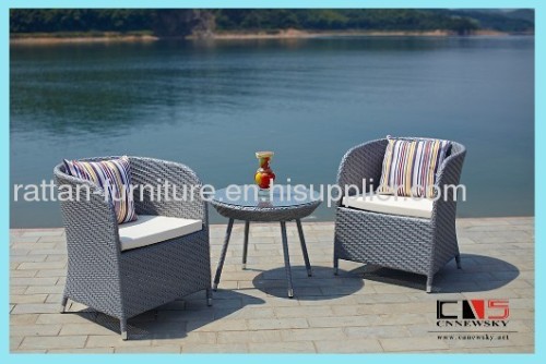 outdoor rattan furniture dining chair set