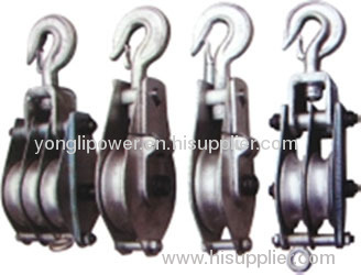 10~20KN coir rope aluminous hoisting tackle pulley