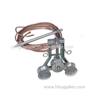 100A maximum current static grounding pulley block