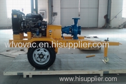 Mobile diesel pump set