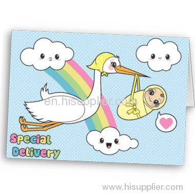 Special prompt delivery baby cards