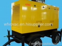 Mobile diesel generator set