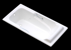 cast iron bathtub with handle