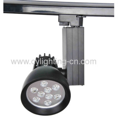 9W Aluminum Die-cast 263mm×155mm×120mm Black LED Track Lights