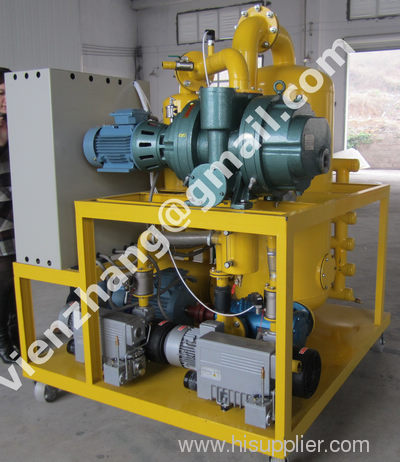 Vacuum dehydration system for used transformer oil