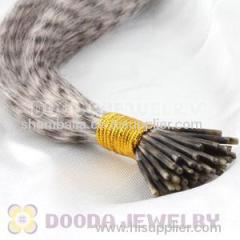 Cheap Synthetic Striped Grizzly Feather Hair Extensions Wholesale