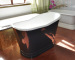 Enamel cast iron freestanding bathtub