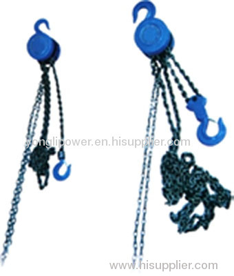 5~200KN Manual hand chain hoist block pull tackle block chain hoist